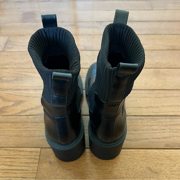Zara Shoes Zara Lug Sole Black Boots Poshmark